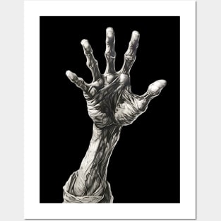 Happy Halloween: Reach Out and Touch Someone on a Dark Background Posters and Art